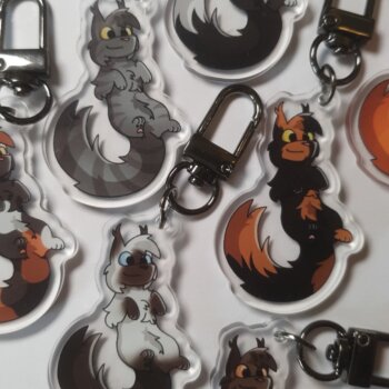 Common Cats Acrylic Keychains