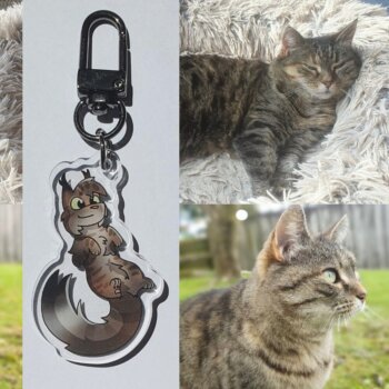 Custom Cat Acrylic Keychains